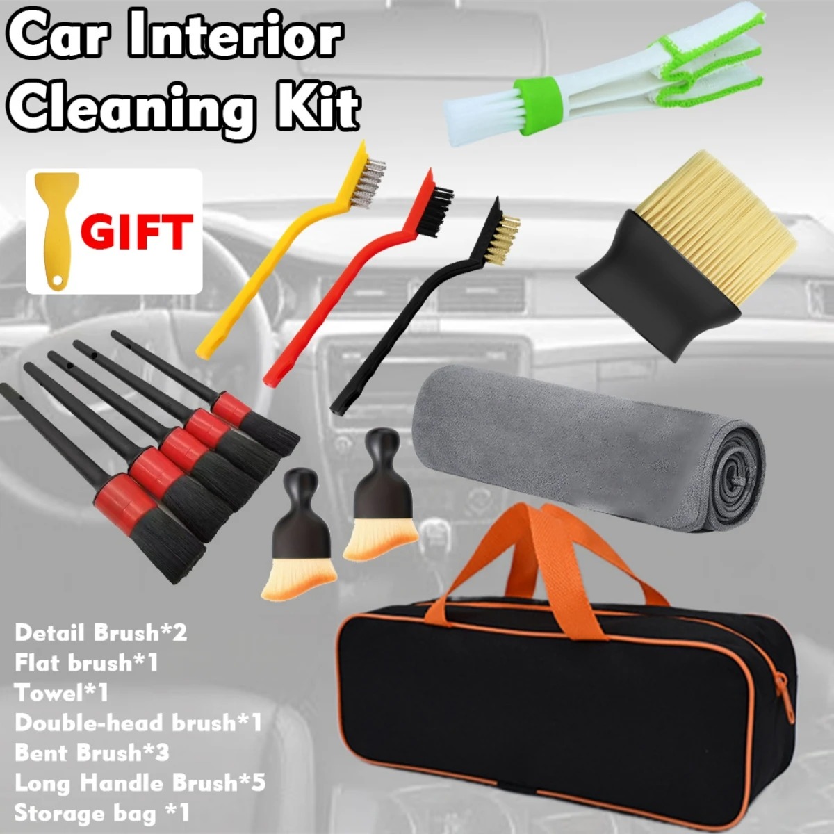 Kit di 1-15 Spazzole per Puliz - Dirt Brush Interior recensione e prezzo